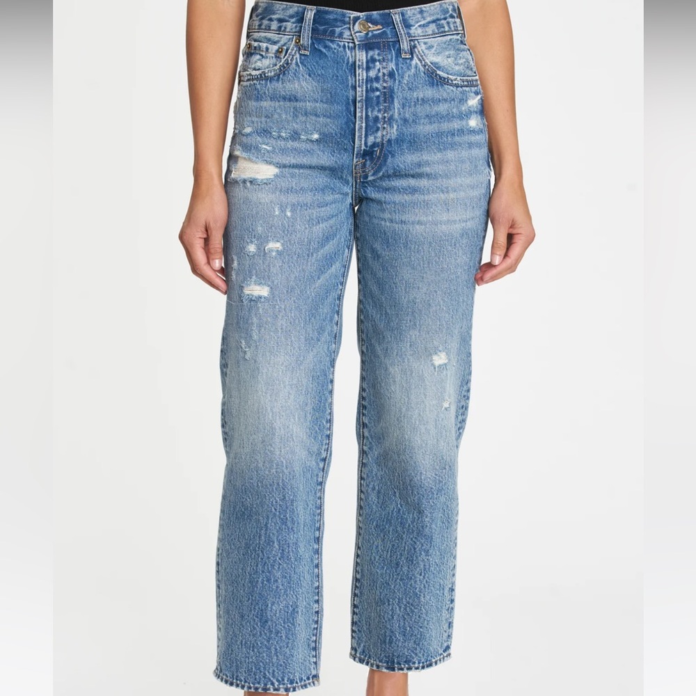 NWT: PISTOLA CASSIE SUPER HIGH RISE STRAIGHT CROP JEANS 33